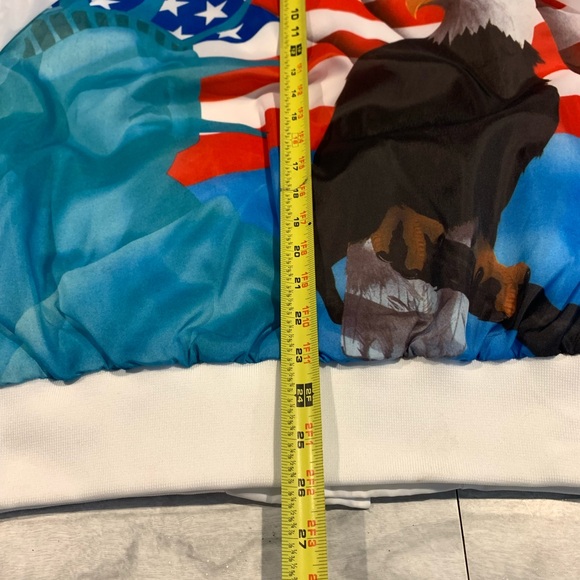 Vintage VFW satin snap jacket double sided King Louie Made in USA Medium Indiana - Picture 10 of 12